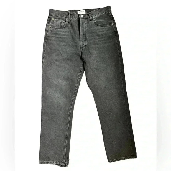 AGOLDE Riley High Rise Straight Crop in Edit Button Fly Women’s 29 - Picture 1 of 16